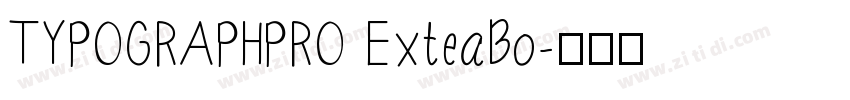 TYPOGRAPHPRO ExteaBo字体转换